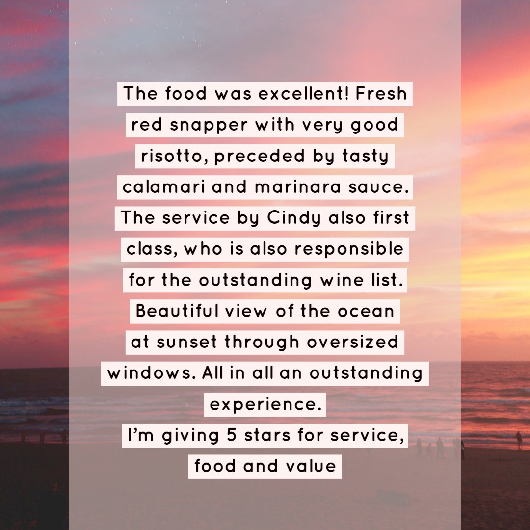 Cabanacafe2's tweet image. Thank you so much for the 5 star review Robert! #austinsrestaurants #oceanone #redsnapper #pawleysisland #litchfieldinn #calamari