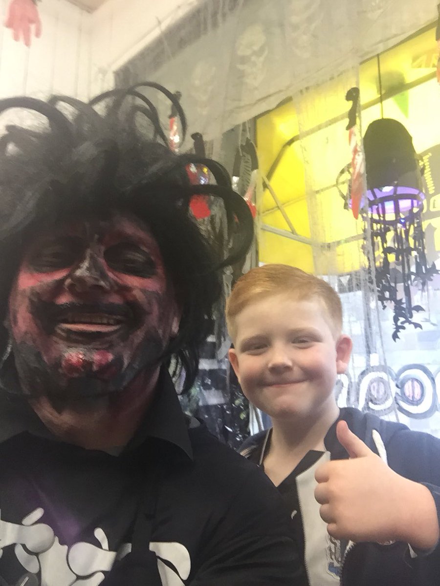 Well it’s been great fun scaring the customers lol happy Halloween Hexham 🎃👻