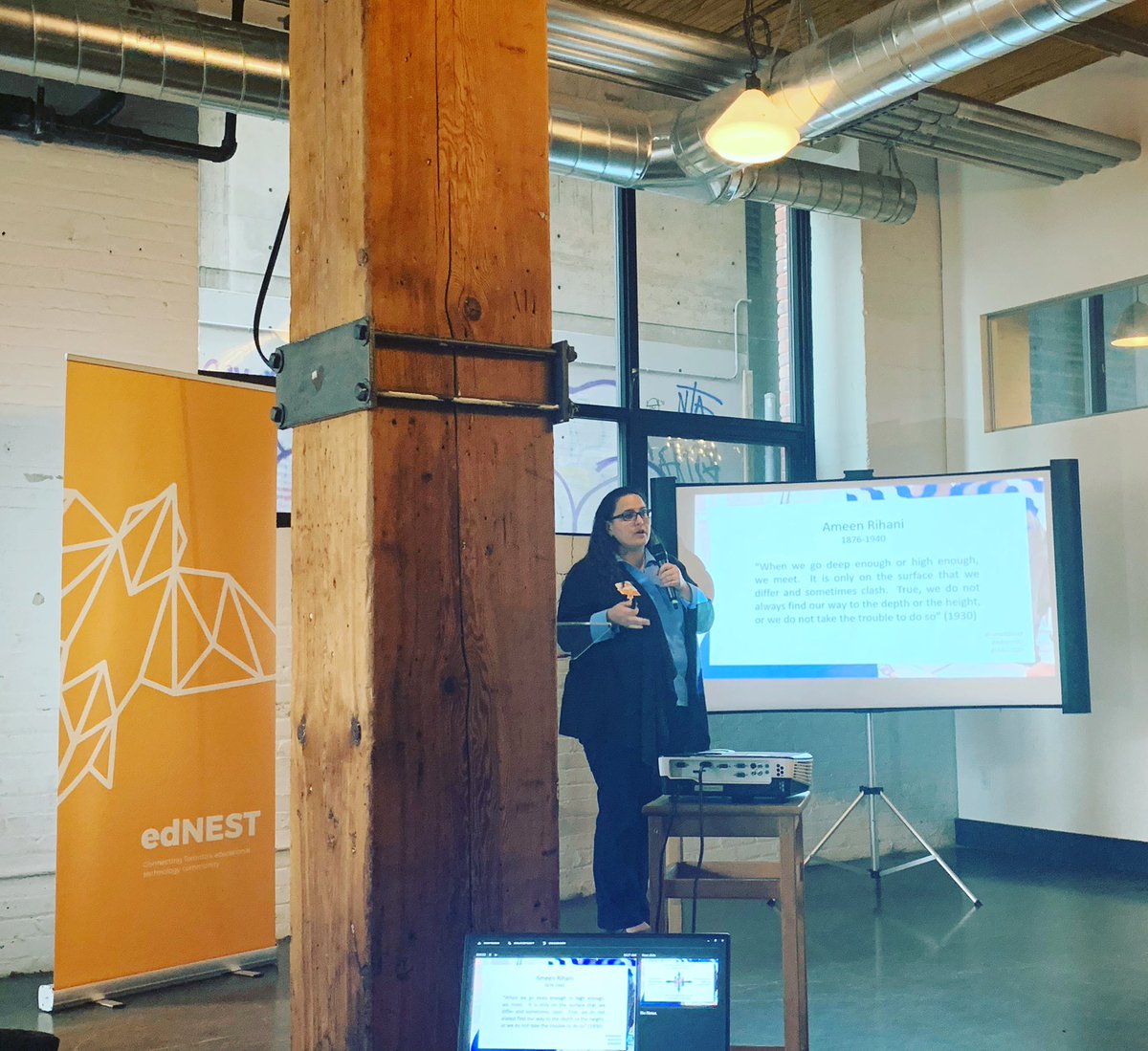 A very interesting talk about how humanities fit in tech <a href="/MaRSDD/">MaRS</a> <a href="/ednestTO/">edNEST</a>