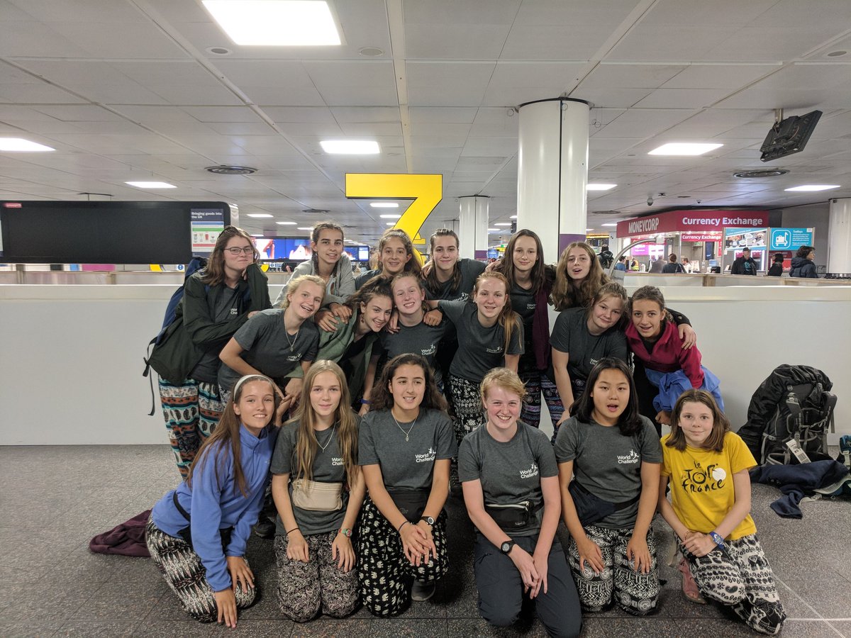 Team Teddy Bear united for one final group photo in Gatwick. What a trip, what a group. Huge thanks to Mrs Moon and Vanessa from World Challenge for making it all possible. I'll be sharing photos with the team soon - so look out for those! #AJKsigningoff #WHSMorocco18