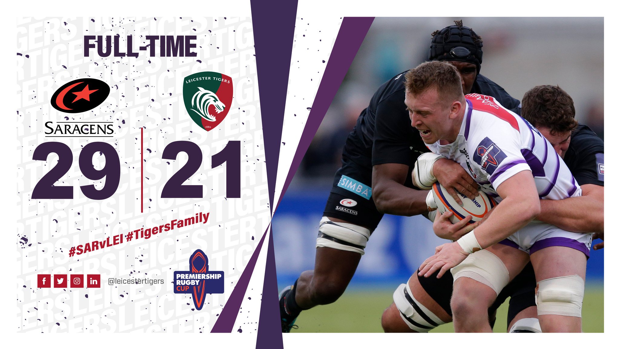 Leicester Tigers on Twitter "The FULL TIME whistle is blown at Allianz