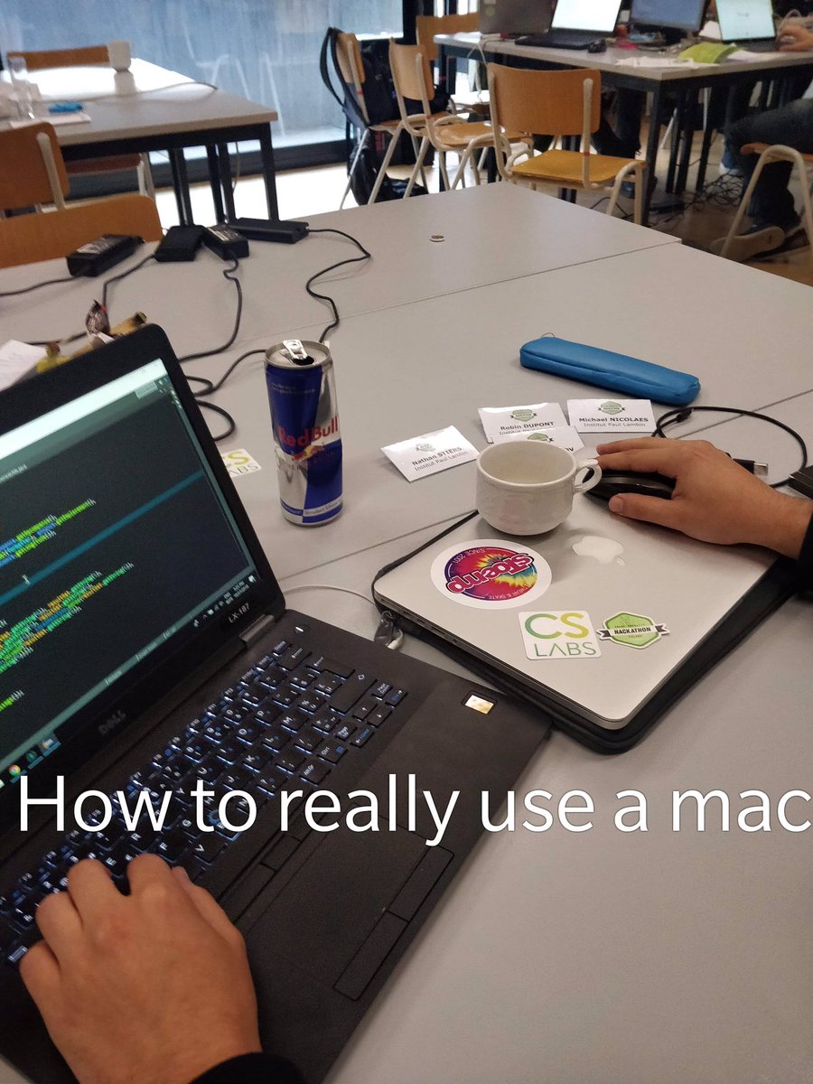 DupontRobin's tweet photo. #cslabshack #HowToReallyUseAMac #Apple #hackathon #SmartRurality #MacIsFinallyUseful https://t.co/1FJQoQDZtg