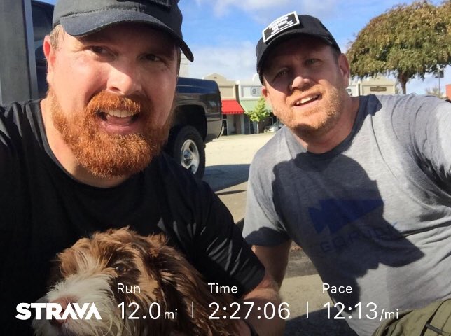 We set out to test an app for #StarCourse &amp; ended up hitting a milestone we have talked about all year — 12 miles in 2:30. 

Our team started as 2 teams of 6 each. It’s dwindled down to just us and I wouldn’t want to conquer Jax Beach alongside anyone else. HQ, here we come!