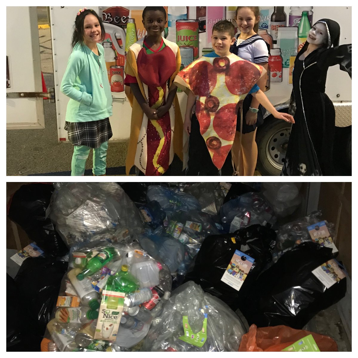 mariepoburan's tweet photo. Look at all the bottles that WON'T be in a landfill thanks to our Eco-Heros!  Even better, the LaSalle Shelter will get the proceeds.  Thank you all who donated!  #emp #enfrancais #gsacrd #greatprairiebottleharvest #greatcitizens #emprangers https://t.co/o4MKswqg94