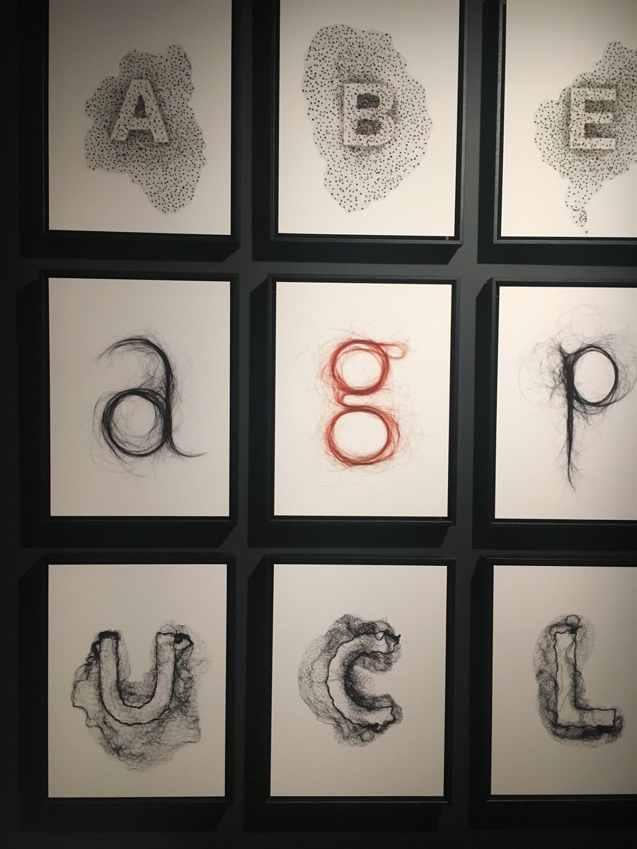 smithbarryc's tweet photo. One for you @TypeTasting Visceral typography at The Senses #designbeyondvision Cooper Hewitt Smithsonian Museum https://t.co/t6HImjk9Hc