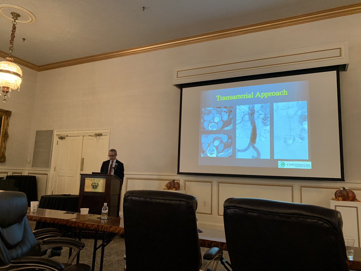 mcbreamy's tweet photo. Final talk at #SEAS2018 Dan Leung from @VIRDelaware talks endoleak embolization. https://t.co/WYflEsD9yw