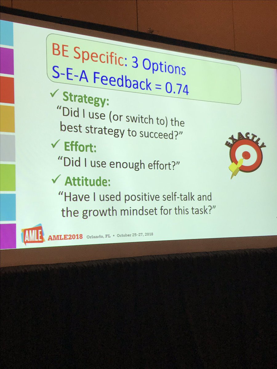 jenhencken's tweet image. Meaningful Feedback - Be specific linked with attribution   #amle2018 #amle18 #amle  #TPSlearns #TPSconnects