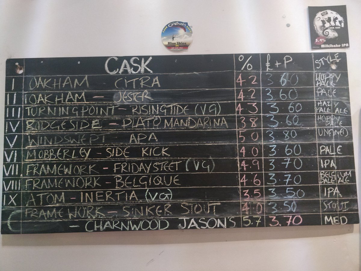 Karenfoster27's tweet photo. @VenueCriterion ever changing #beerboard #realale #leicesterpubs https://t.co/DAe3xe2msp