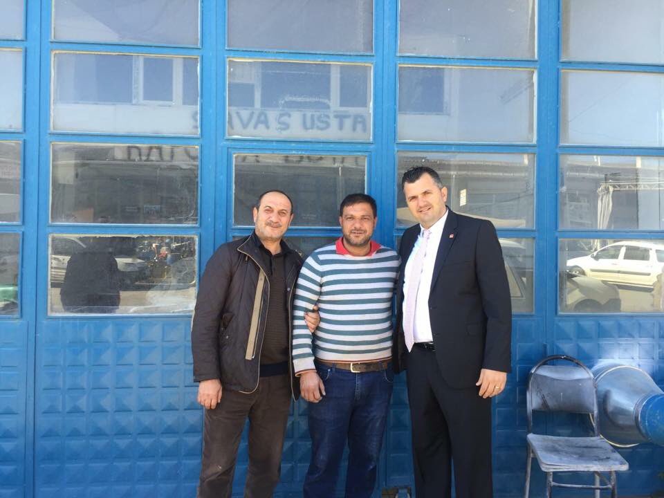 CHP SARAY BELEDİYE BAŞKAN ADAY ADAYI SN ABDÜL TAŞYASAN SARAY KÜÇÜK SANAYİ SİTESİNİ GEZİP İSTİŞARELERDE BULUNDU.