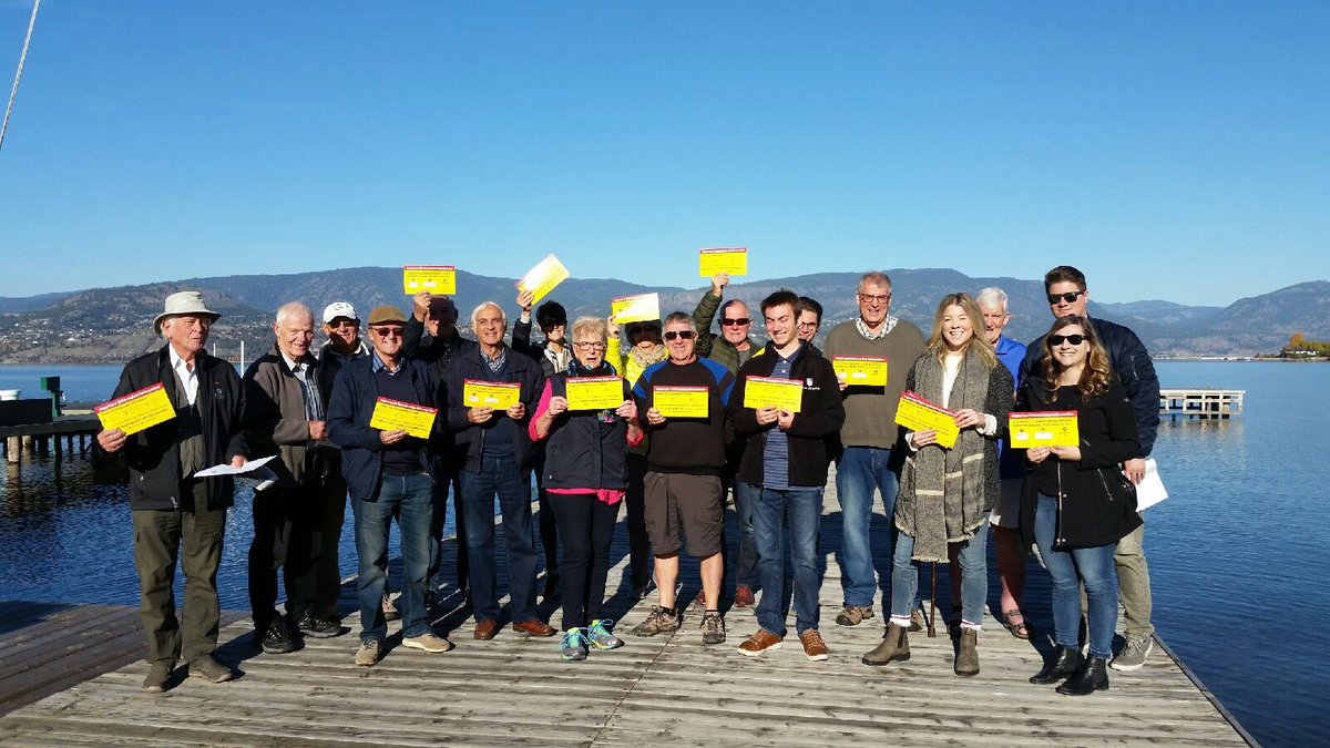 asbarberis's tweet photo. Beautiful day in #Kelowna Mission for a #SuperSaturday 🙌 #NoBCProRep @bcliberals @Steve4Kelowna https://t.co/6TMGnvoVJm