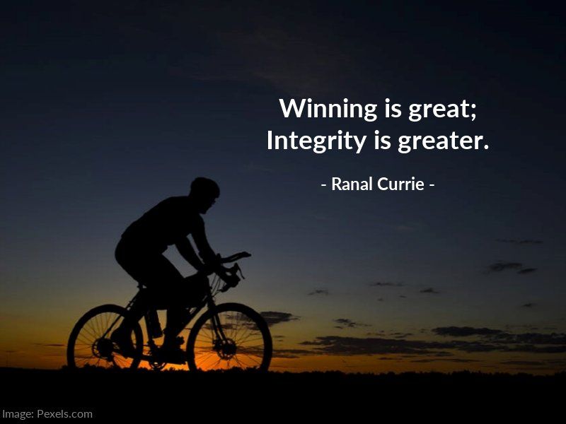 Ranal55's tweet photo. Winning is great; integrity is greater.

#quote  #winning  #integrit https://t.co/yWPnQHWHOB