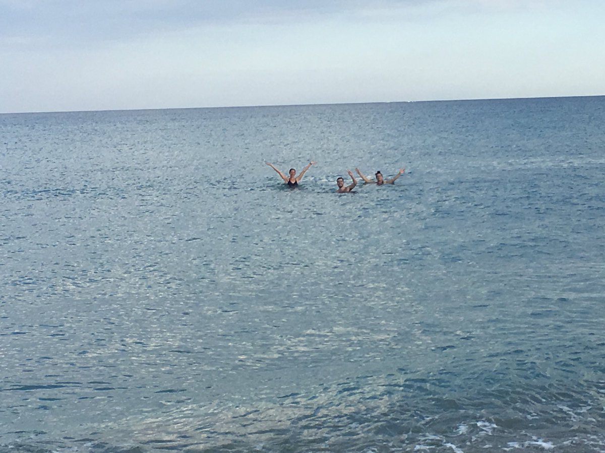 The_ILA's tweet photo. ILA staff taking well-earned swim in the ocean. Safe travels home everyone! #ILA2018WPB https://t.co/eN9LkBpk9j