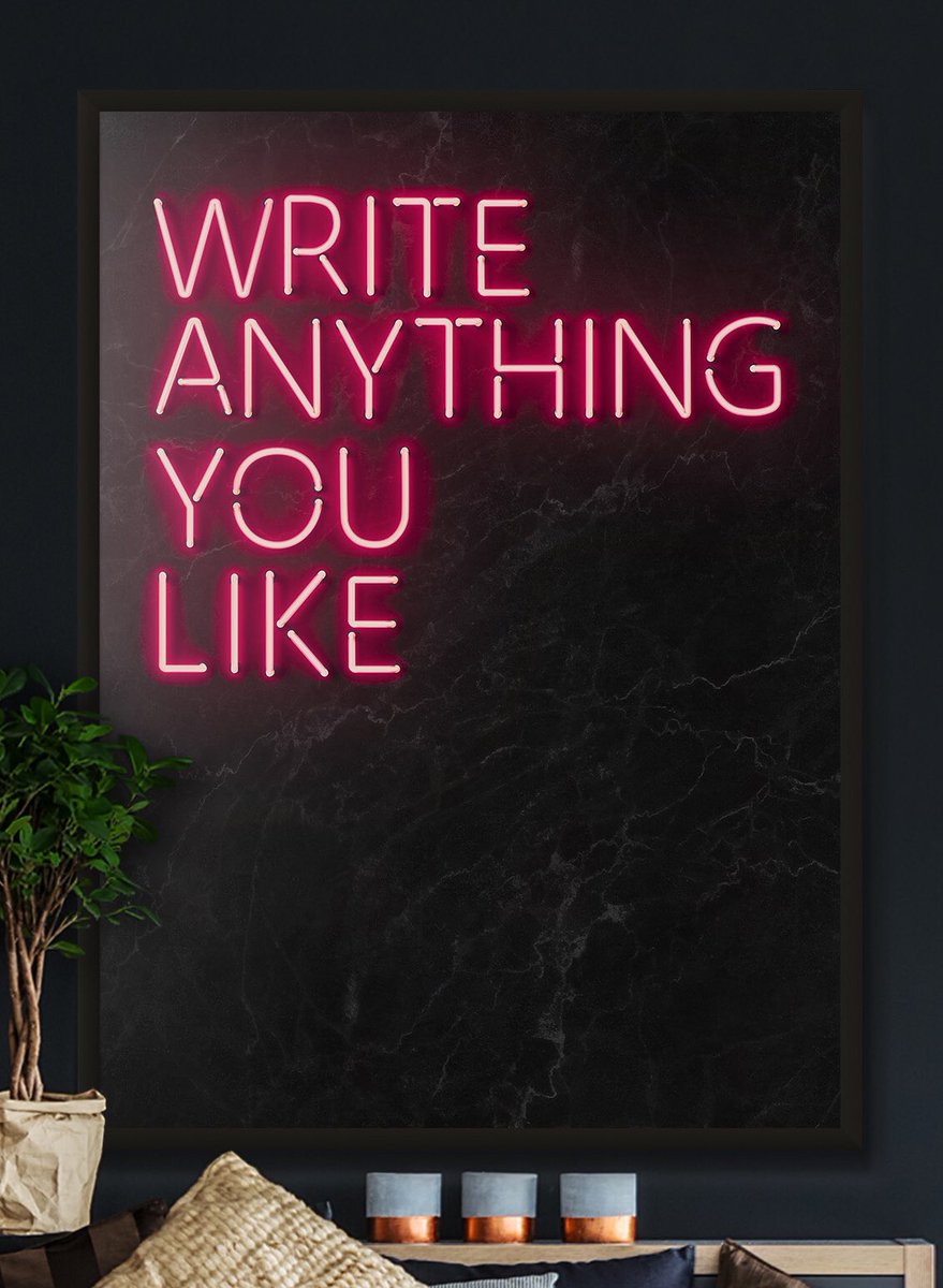 InkAndDrop's tweet photo. Make your own custom Neon artwork, say whatever you like! (Well within 100 characters...) loads more styles also available at https://t.co/Tdkt25tk0V https://t.co/8euihawwwS