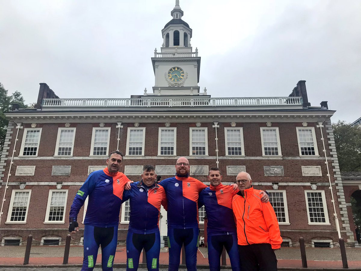 The end of Day Two. Lovely getting to see some families and Independence Hall. Time to rest and get ready for day 3!

#Philadelphia #CycletoSyracuse #independencehall #biking #usa #scotland #scottish