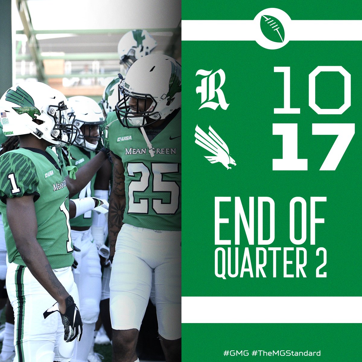 North Texas Football On Twitter Rice Makes A 27 Yard Fg To End