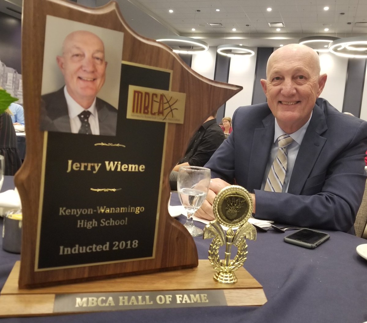 Proud day for the Wieme family: Jerry Wieme inducted into the MBCA Hall of Fame.  Great recognition, and well deserved!