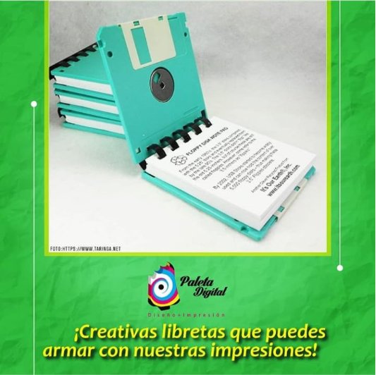 PALETADIGITAL's tweet photo. 💡Una forma única de darle vida a las cosas que ya no utilizas con #PaletaDigital 📚 ...#Paleteando #Disquetes #Print #Impresión#papel #Tinta https://t.co/Am0JCQUG9q
