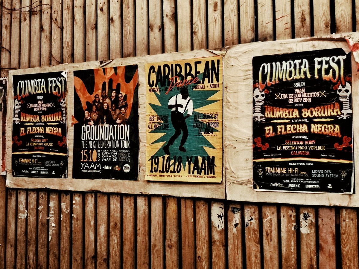 Can't wait!! Cumbia Fest #berlin at #Yaam 02~Nov~2018