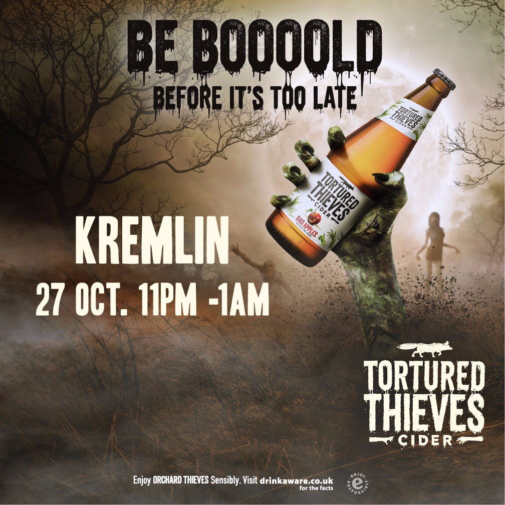 We have arrived <a href="/KremlinBelfast/">Kremlin Belfast</a> come down and dunk for apples for  your chance to win with <a href="/OrchardThieves/">Orchard Thieves</a> 
#bebold #TorturedTheives