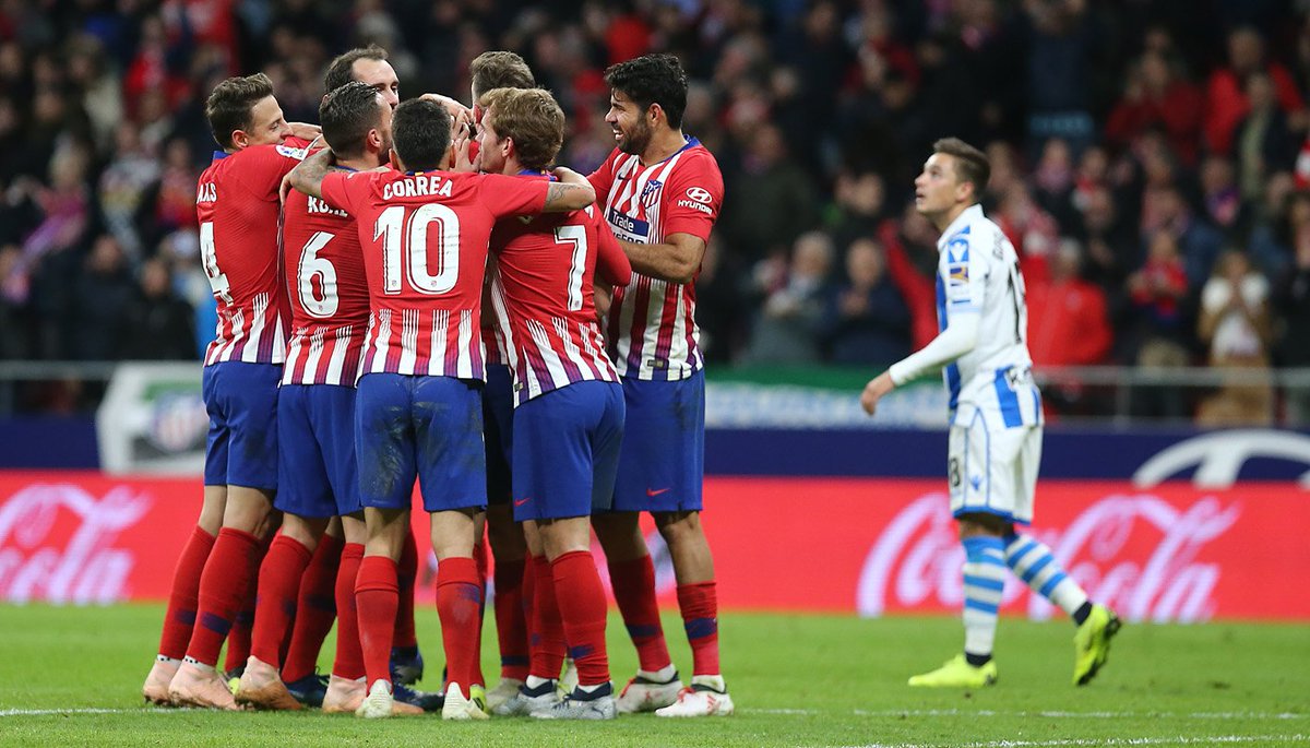 Atlético de Madrid vence a la Real Sociedad