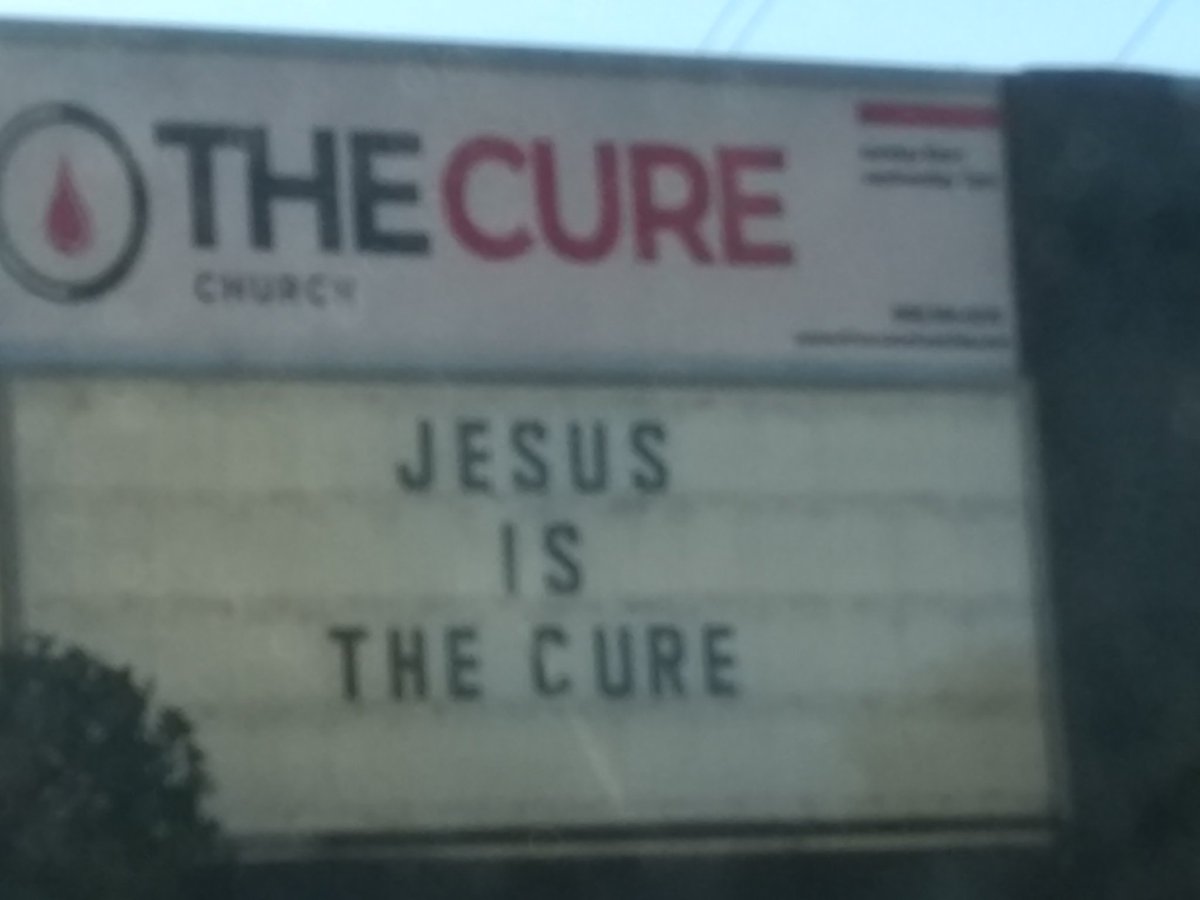 AwesomeSPED's tweet image. I  knew @thecure have a cult following. Just didn't know they had a church too

#churchsigns #churchsign @ChurchSignsTwit