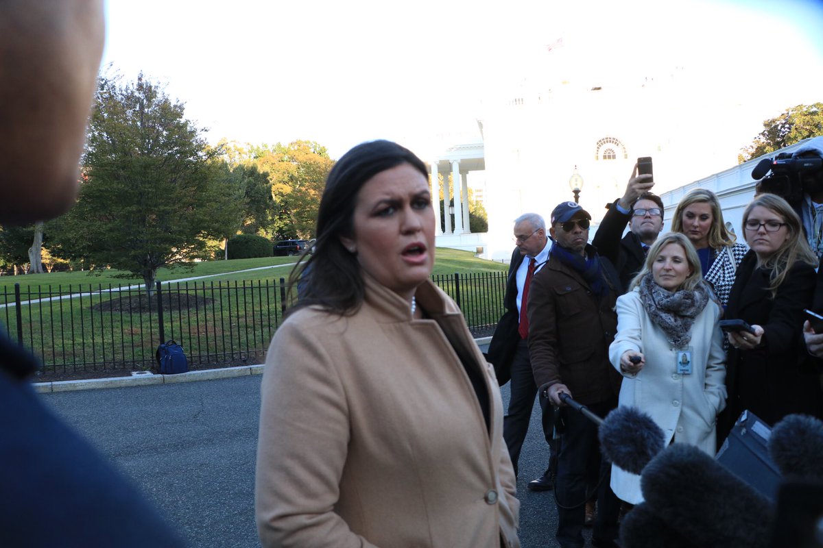 White House Sarah Sanders <a href="/PressSec/">Karoline Leavitt</a> issues the statement to pool:

“The President <a href="/realDonaldTrump/">Donald J. Trump</a> was briefed during the flight and is receiving regular updates on the horrific tragedy in Pennsylvania by Mike Burnett, Senior Director for Counterterrorism.” Photo by William