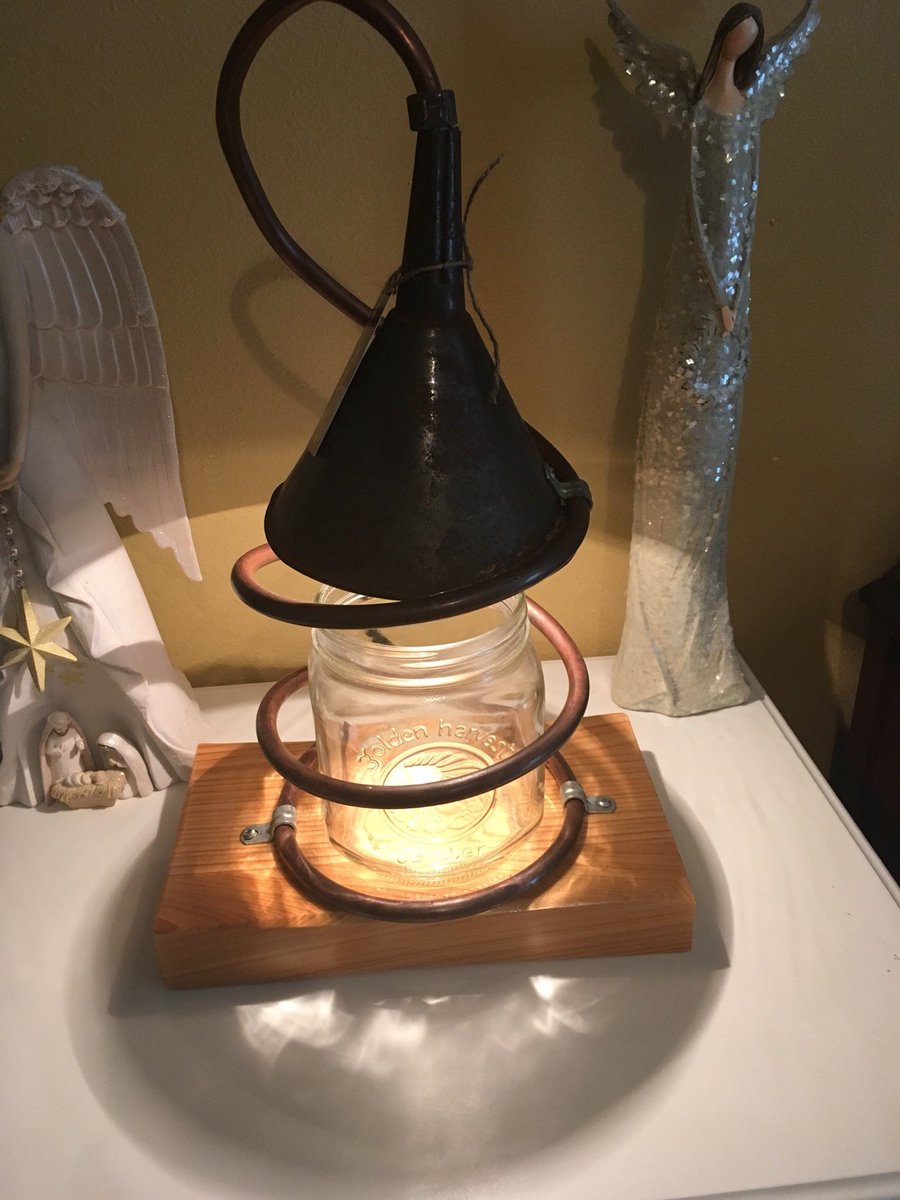 CatesGoods's tweet photo. Excited to share the latest addition to my #etsy shop: Moonshine lamp,copper pipe ,funnel lamp,table lamp https://t.co/3lmXQG3EkW https://t.co/vaSpe5b37O