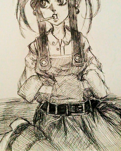 少し描きました。 