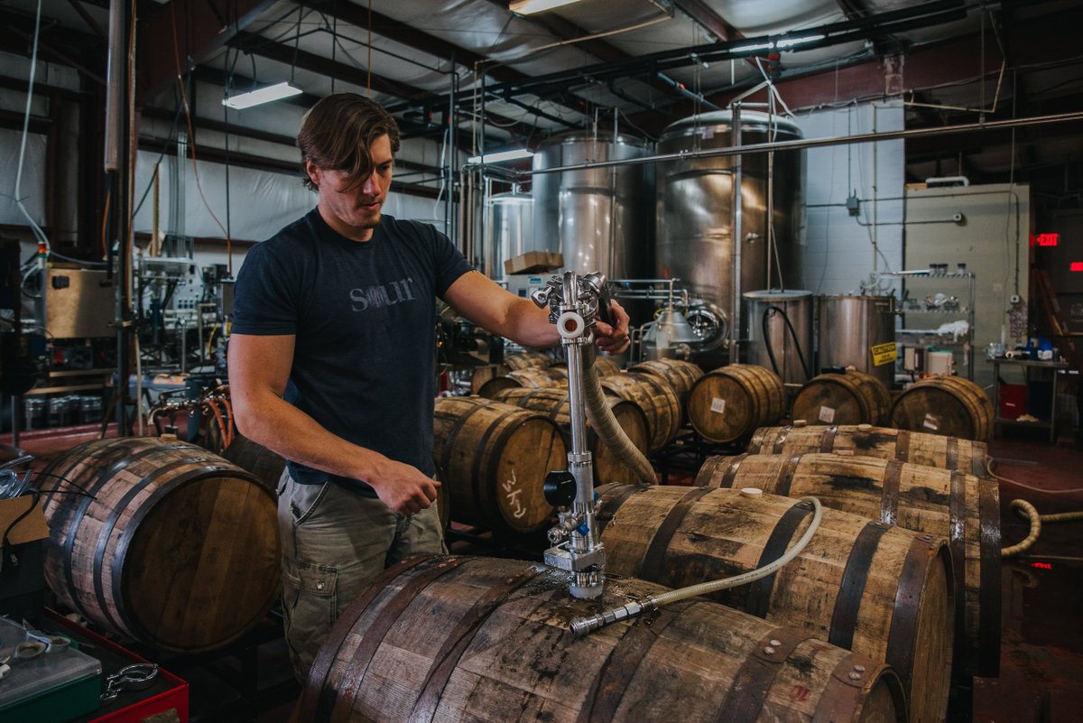 MadTreeBrewing's tweet photo. It takes a bit of skill, a bit of patience, and sometimes a bit of luck to create a tasty barrel aged beer. We're continuing to expand the Trunk Series to bring you more barrel aged treats. #trunkseries #drinktrees #woodaged https://t.co/v4lv2BZATp