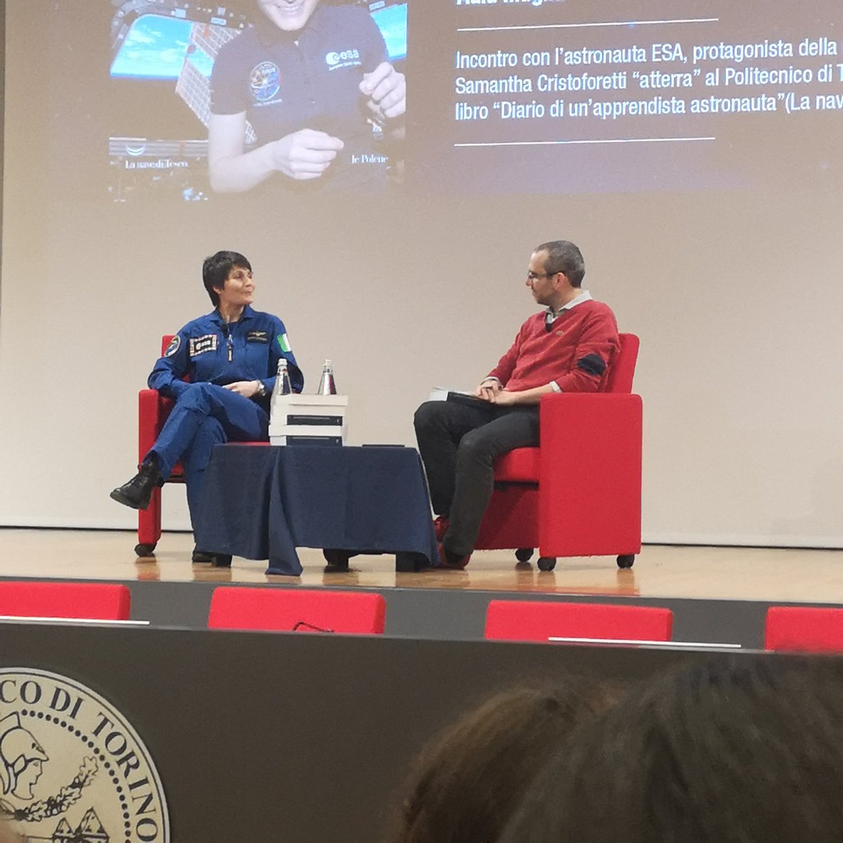 Iskah_space's tweet photo. @AstroSamantha thank you so much for this opportunity to see you and show us your beautiful personality. When you move towards ISS I understood what I would want to be. You inspire me everyday. Grazie! π
#diariodiunapprendistaastronauta #amicidicespazio #astronaut #easa #imether https://t.co/laCuOHmndf