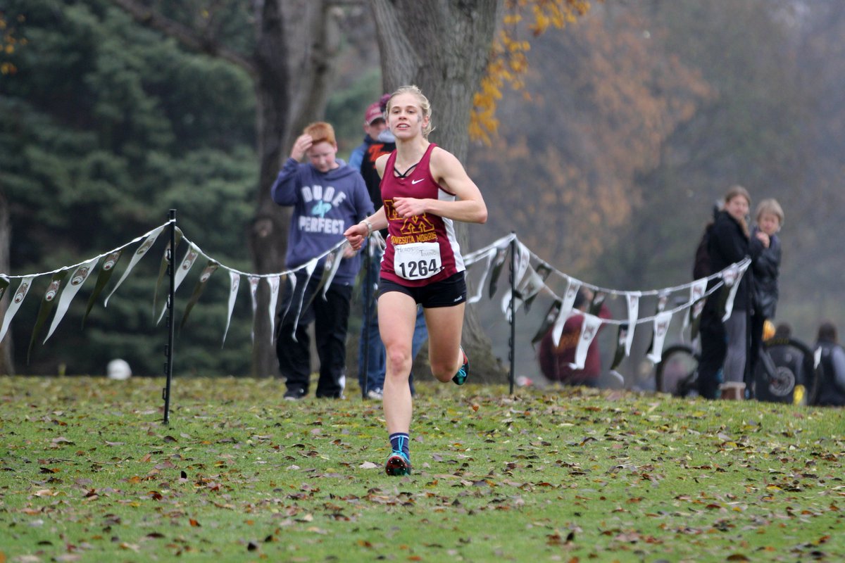 umacathletics's tweet photo. Katherine Novak of @UMMCougars claims the #UMACchamp women's cross country title w/ time of 23:29.3; @CSSsaints take the team title w/ score of 20 (unofficial) #UMAC #d3xc #d3cross https://t.co/LdZ3b20J01