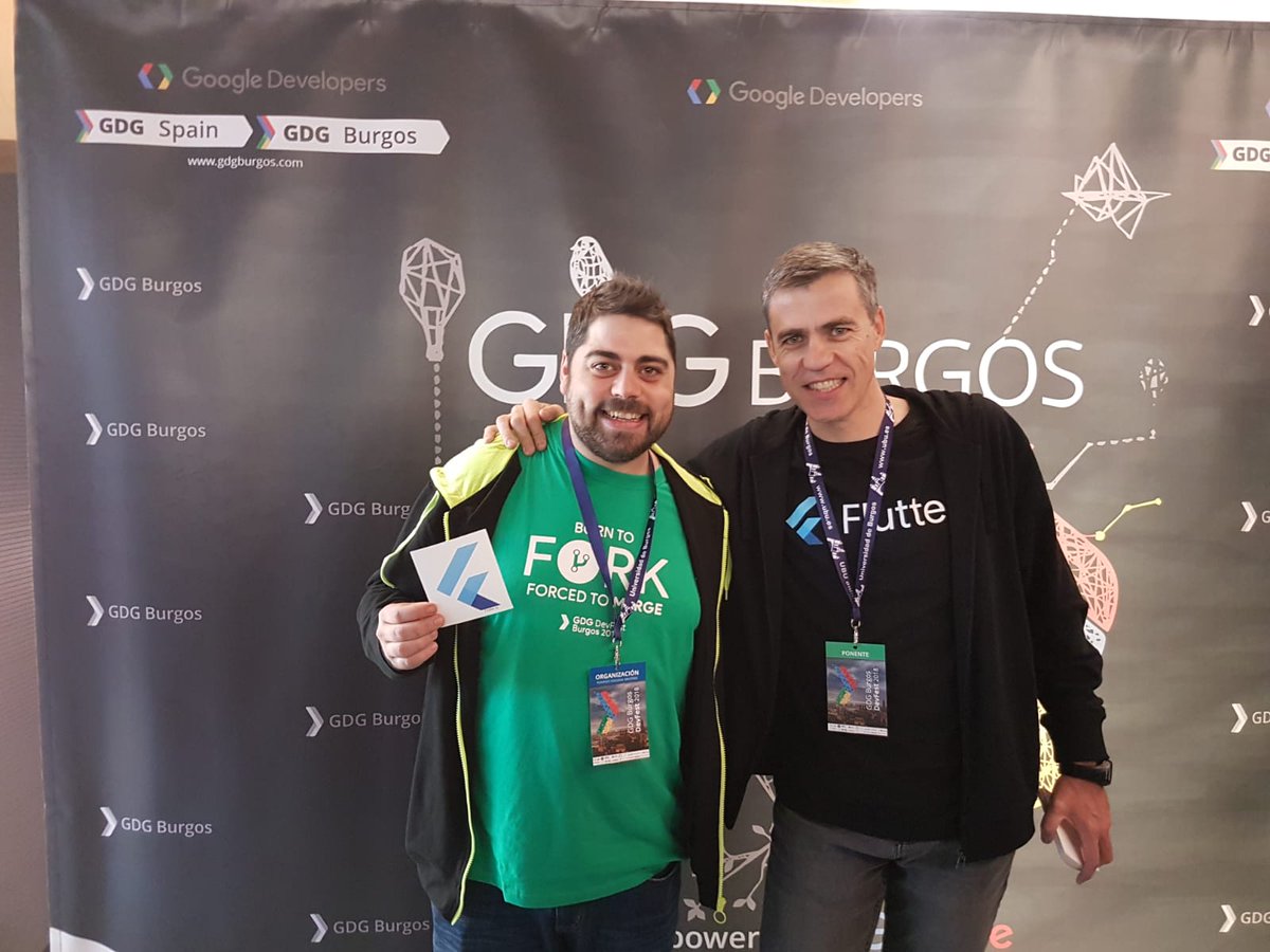 esguev4's tweet photo. Ha sido un placer escucharte hablar sobre #Flutter y conocerte en persona @jmolins. Una grata sorpresa el coincidir contigo en el #DevFestBur. Buen viaje y espero verte pronto de nuevo. ¡GRANDE! https://t.co/pdpgT7kPQH