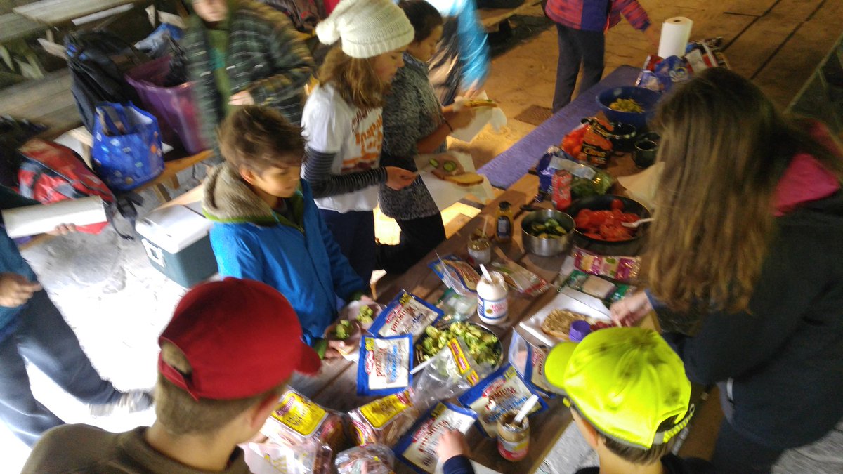 COMPUDUCATION's tweet photo. @CountryDay #OutdoorClub with new US CIT's aren't phased by a little drizzle.. Hiking the #LittleMiami and #FortAncient trails, fine dining outdoor meal, then camping @MorgansCanoe Riverside.  #CCDSGreen #OutdoorEducation @TonyJaccaci @CCDSHirsch @jgweinheimer https://t.co/mQubg28qkR