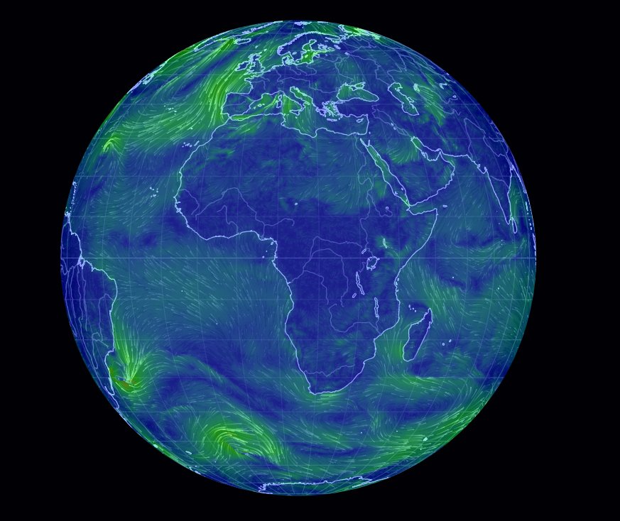 ThePlotSmith's tweet image. For those of you who like to see a powerful map - how about viewing the globe's wind currents right now earth.nullschool.net/#current/wind/…