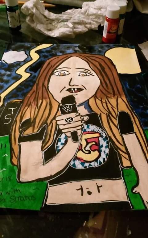 AndreaJ54911123's tweet photo. #INKTOBER18 NO. 27 THUNDER WITH TRISH STRATUS @trishstratuscom ⚡🎃👻💪 #watercolorset #drphilmartininks #speedballinks #artistsloftwatercolorpaperpad #pentelbrushpen #unisigno #gelpen @TeamLilian @WWECritics @DWF2006 https://t.co/3OTfl5kNeh