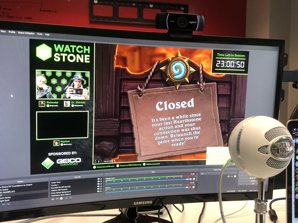 In the lab getting ready for Wednesday’s stream #Watchstone 👁🍥 You won’t want to miss it  <a href="/richwebz/">Rich Webster</a> <a href="/dgall1217/">Daniel Gallagher</a>
