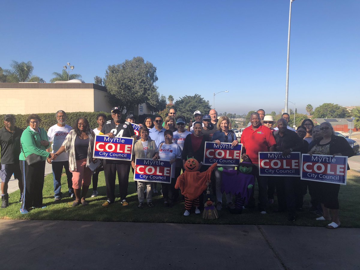 MyrtleColeforD4's tweet photo. We are ready for the win! Special thanks to Council President Pro Tem @BarbaraBrySD, Executive Director @DMooreUDW of @UDWA and labor family that have diligently supported our campaign.

#MyrtleColeforD4 #10daysleft https://t.co/yYz8ZPk9wS
