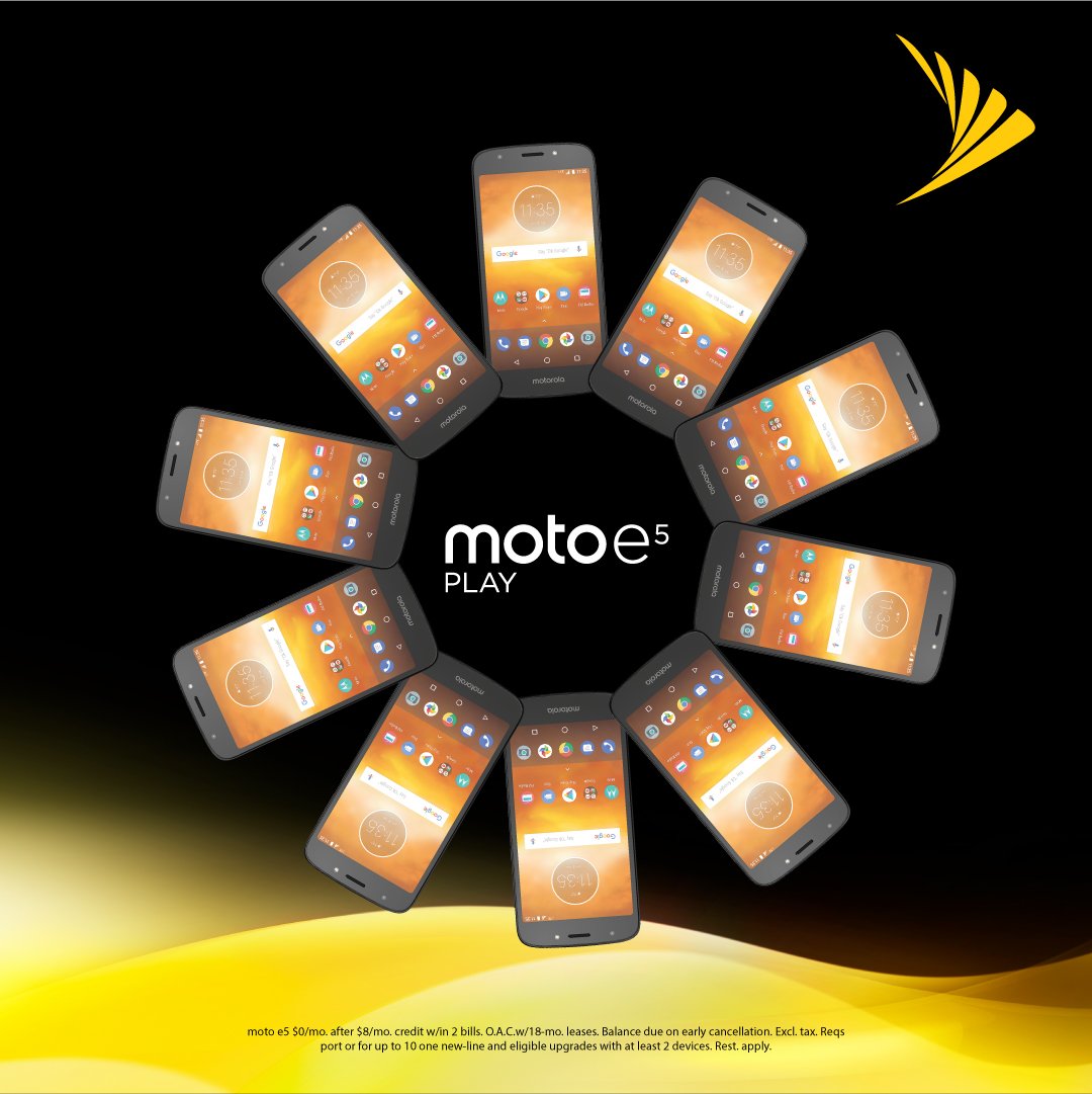 Lease or buy any phone &amp; get up to 10 moto e5 plays with
Sprint Flex Lease - on us!
