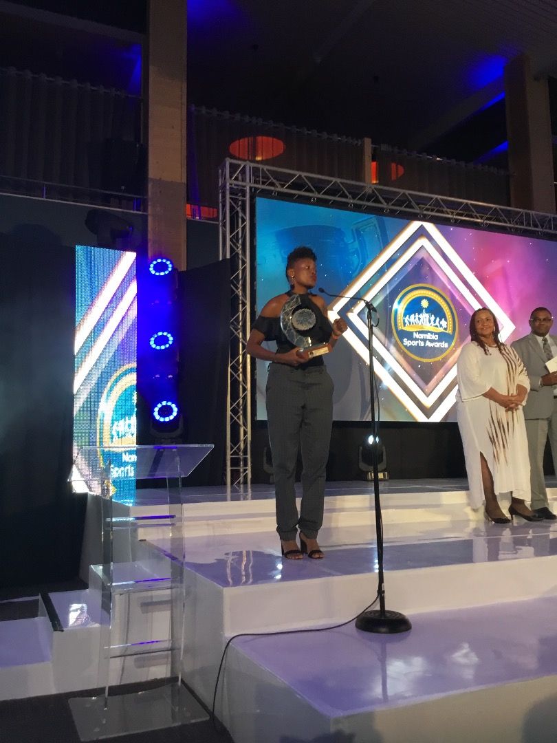 TheNamibian's tweet photo. #NamSportsAwards #Nasa2018 @TheNamibian sports journalist of the year award went to Limba Mupetami. https://t.co/RWbXm3PooF