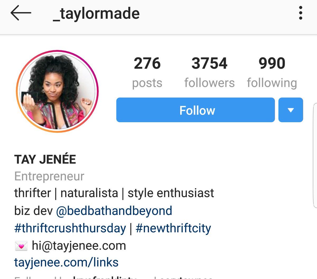 Taylor JenèeIG: _taylormadeEntrepreneurLifestyle BloggerBusiness Development at Bed Bath and Beyond