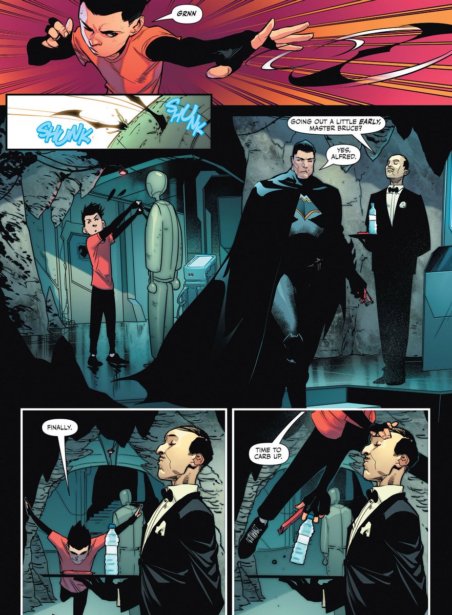 comicsdune's tweet photo. Time to carb up.
#SuperSons #Robin #DamianWayne #SonofBatman #BorntoKill #Batman #TheBatman #TheDarkKnight #CapedCrusader #AlfredPennyworth #Batcave #Comics #ComicArts #ComicBooks #DC #DCComics #DCRebirth #NewEarth #PreFlashpoint #DCUniverse #PeterTomasi #JorgeJiménez #ComicsDune https://t.co/TziT5H9DVb