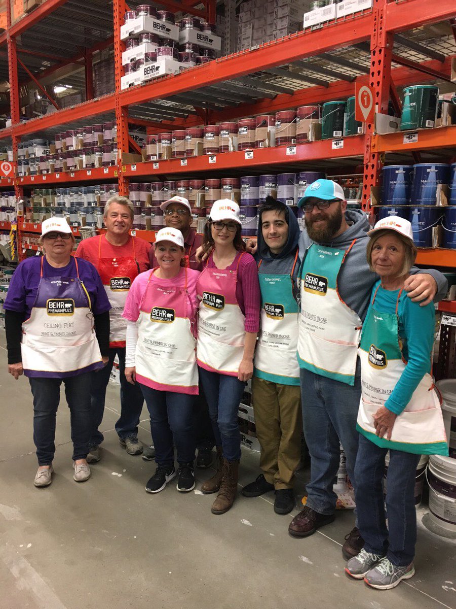 A full photo of the whole gang! Check out my cool paint cans!