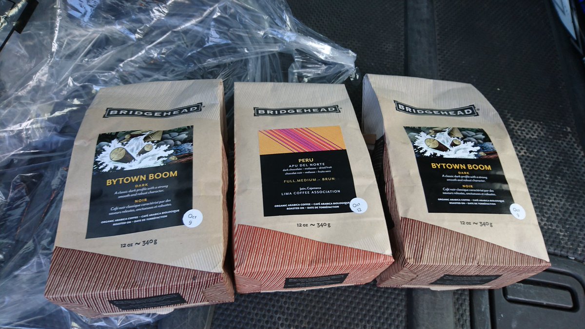 613Chuck's tweet image. Bringing back some amazing @Bridgehead coffee to the #maritimes to share down here.