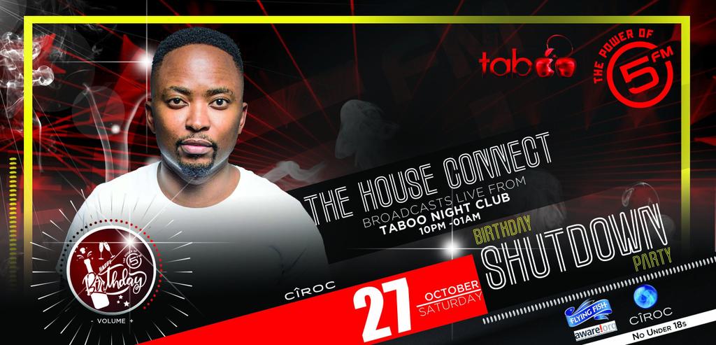 Tonight the #TheHouseConnect will be broadcasted live from @Taboo_jhb
<a href="/5FM/">5FM</a>
<a href="/DJLOYD/">Loyiso “LOYD” Mdebuka</a>

#UmgidoMix