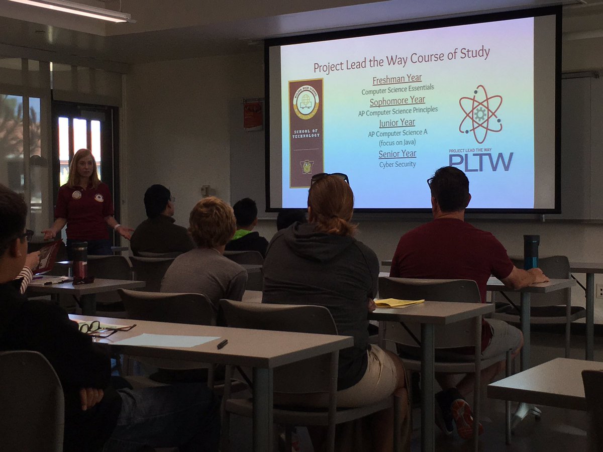 LBWilsonHigh's tweet image. Project Lead The Way is our Technology Pathway’s technical core. Learn to code and take AP Computer Science as a sophomore. #TechUsOut #GDTBAB