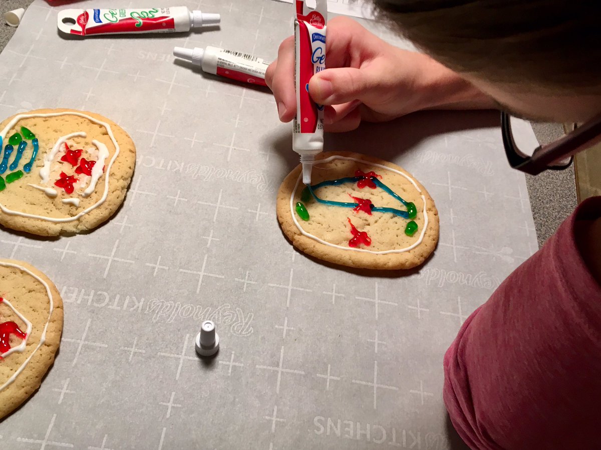 ChassieQ's tweet photo. My 7th grader trying to figure out the cell cycle. I am just so excited that she wants help!!! #yummylab #dibsonbrokencookies #momscience https://t.co/9CYI80bVgW