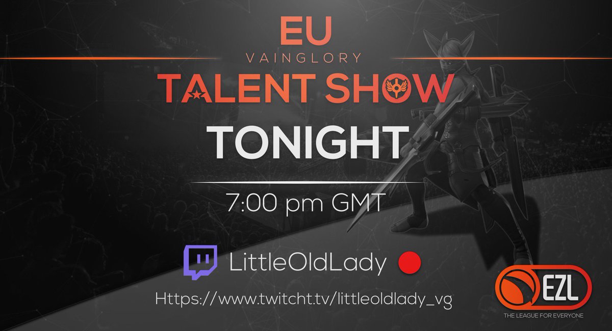 🔊Tonight on the Halcyon Fold, 8 teams face each other but only one will stay. Join us on twitch to find out who! 🎙twitch.tv/littleoldlady_… #Vainglory #EZLTalentshow #stream #live <a href="/vainglory/">Vainglory</a> <a href="/vaingloryesport/">Vainglory Esports</a>