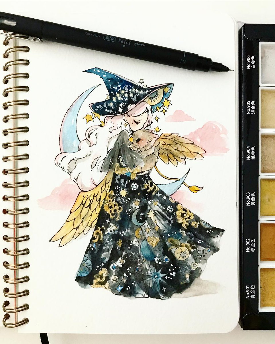 Spooky AND soothing #Inktober illustrations from Theresa Le  — today on our story.
instagram.com/p/BpcoKe_hVZf/