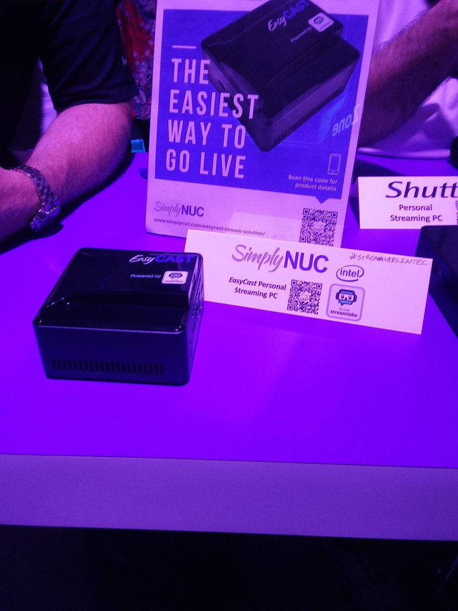 TheHyperTT's tweet image. #streamlabsintel they have some cool tiny computers for streaming #TwitchCon