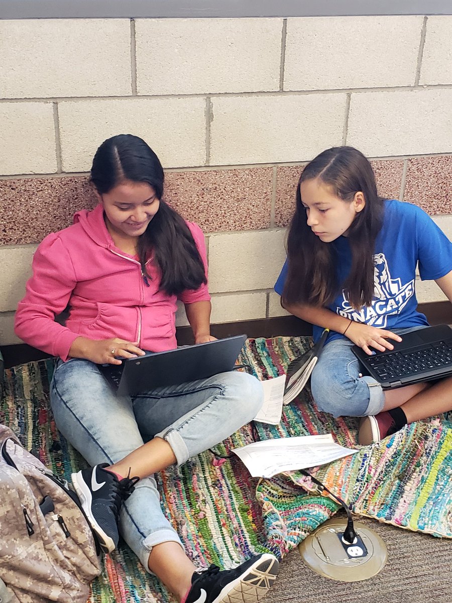 DrSonal_EDU's tweet photo. Station rotation model in a Middle school classroom? Yup...it works. I saw it with my own eyes. Thanks @nataliepriester and @JSynnott1 for showing me how this can work. Loved how data was used to personalize instruction in a blended learning environment! #usingtechmeaningfully https://t.co/3YGlW2geIG